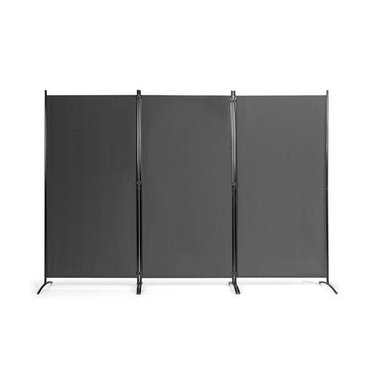 Paravent mobile 260 x 180 cm, gris